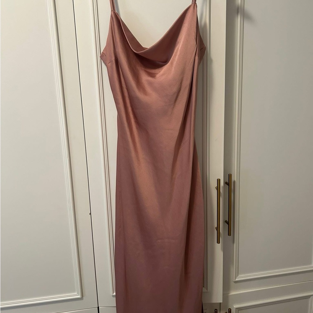 Elegant Pink Slip Dress